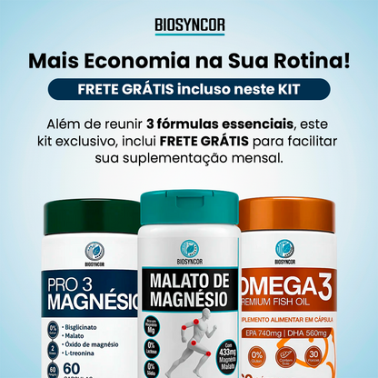 Kit Completo BioSyncor - Rotina Mensal