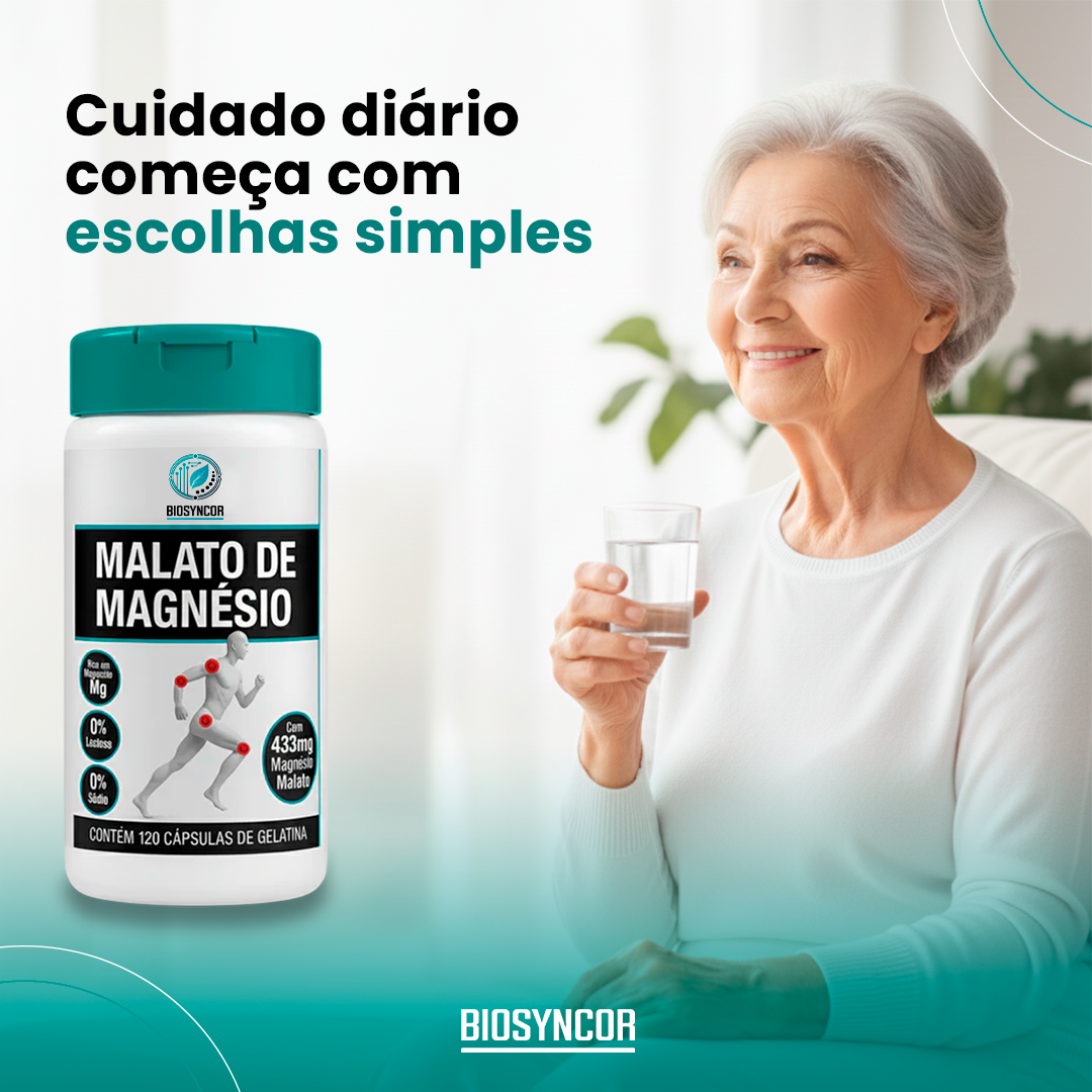 Malato De Magnesio 120 Capsulas