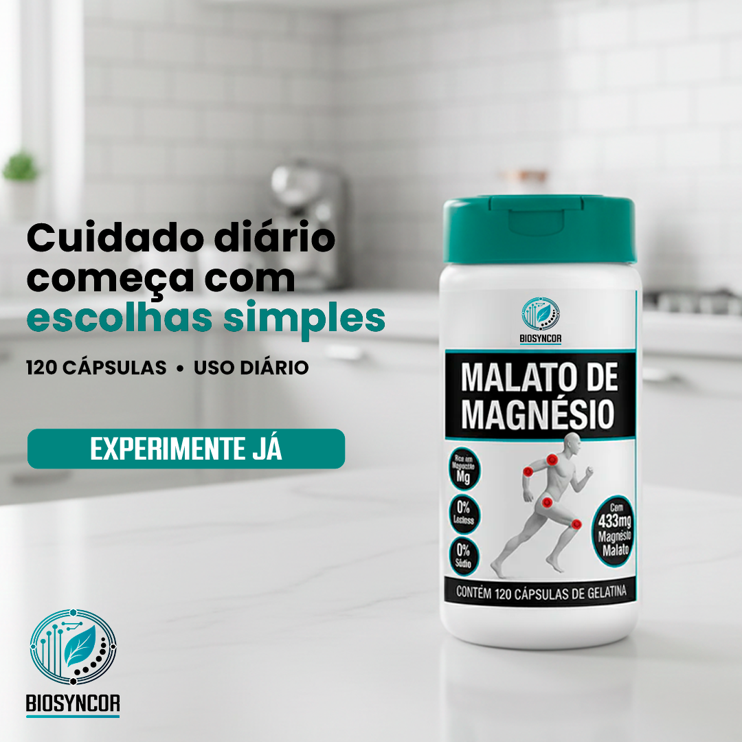 Malato De Magnesio 120 Capsulas