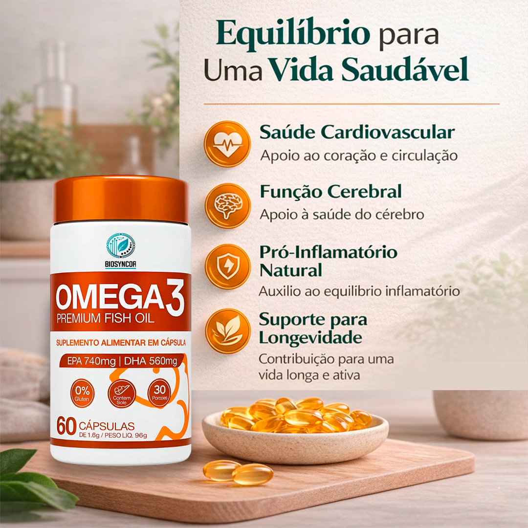 Biosyncor Ômega-3 60 Cáps