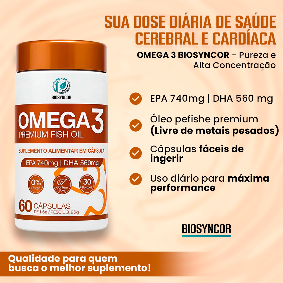 Biosyncor Ômega-3 60 Cáps