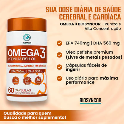 Biosyncor Ômega-3 60 Cáps